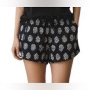 J. Crew Navy and White Floral Print 100% Cotton Shorts S